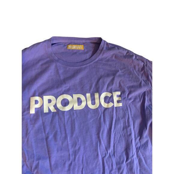 Produce long sleeve purple t-shirts extra large - Picture 3 of 3